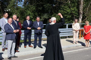 Uroczyste otwarcie drogi powiatowej 2123L oraz mostu.