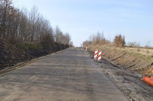 
                                                    „ Przebudowa drogi powiatowej Nr 1349 L od km 0+616,5 do km 1+615,6 – ul. Młynarskiej w Rykach” w trakcie prac
                                                