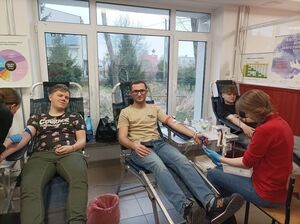 
                                                       W Zespole Szkół Zawodowych nr 1 w Dęblinie  oddano 20 litrów krwi
                                                