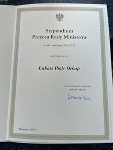 
                                                       STYPENDIUM PREZESA RADY MINISTRÓW
                                                