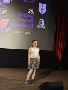 
                                                    Eliminacje Powiatowe  29. Jesiennego Konkursu Recytatorskiego
                                                