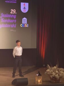 
                                                    Eliminacje Powiatowe  29. Jesiennego Konkursu Recytatorskiego
                                                