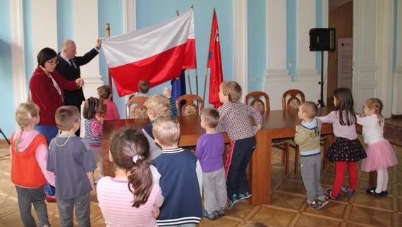 Wizyta przedszkolaków w Starostwie Powiatowym w Puławach