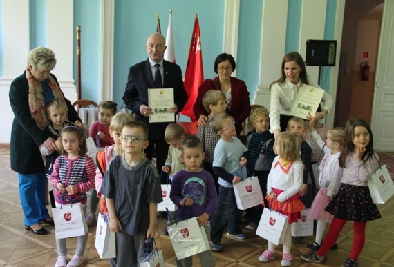 Wizyta przedszkolaków w Starostwie Powiatowym w Puławach