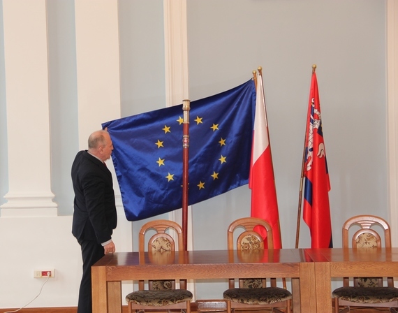 Uczniowie z SOSW w Kęble na lekcji preorientacji zawodowej w puławskim Starostwie