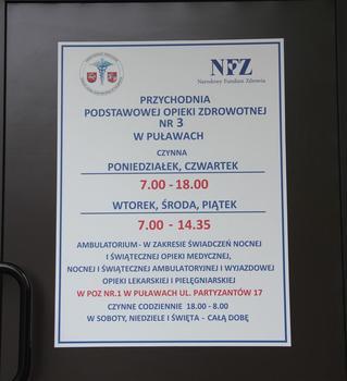 Przegląd wyremontowanych przychodni rejonowych SP ZOZ w Puławach