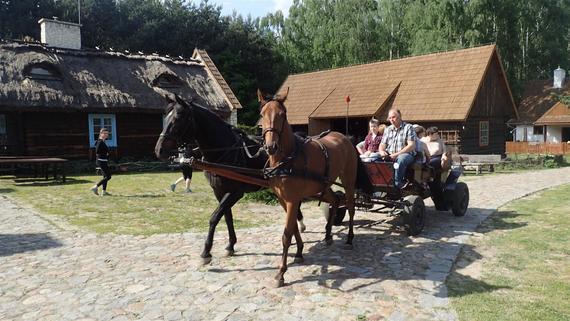 Taborem, rowerem, pieszo podążamy w stronę Wisły