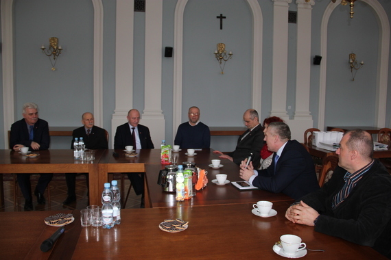 Ukraińska delegacja z Rejonu Młynowskiego w puławskim Starostwie