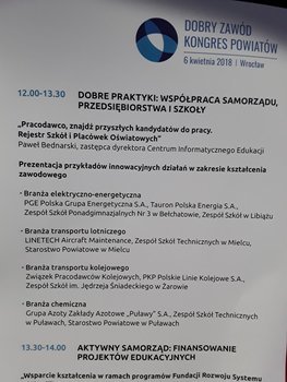 Kongres Powiatów „Dobry Zawód” we Wrocławiu