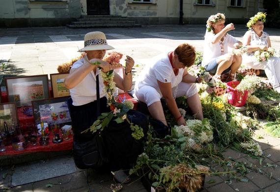 Wieńce i stoiska na Dożynkach Powiatowych Nałęczów 2018