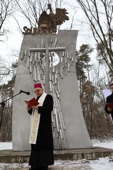 Odsłonięcie monumentu upamiętniającego strajk w Zakładach Azotowych w 1981 roku