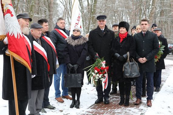 Odsłonięcie monumentu upamiętniającego strajk w Zakładach Azotowych w 1981 roku