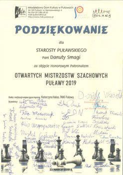 Otwarte Mistrzostwa Szachowe Puławy 2019