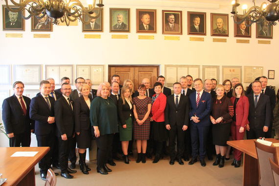 Uczestnicy konferencji dotyczącej partnerstwa w ramach Lubelskiego Obszaru Metropolitalnego