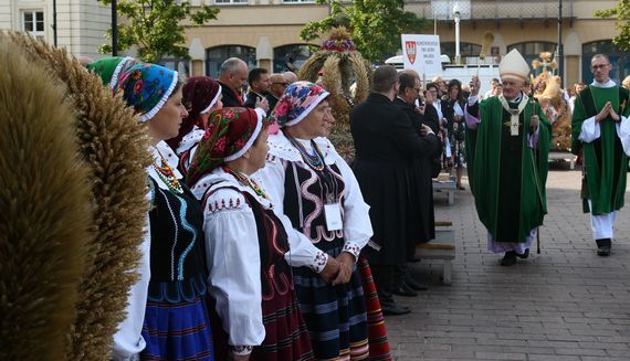 Poświęcenie Wieńców Dożynkowych na Dożynkach Prezydenckich 2020 w Warszawie