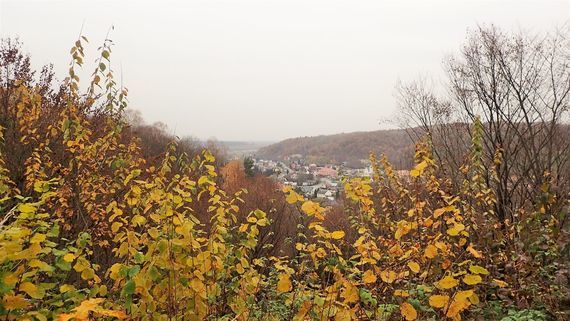 Widok na Bochotnicę ze wzgórza