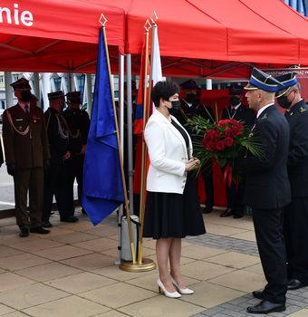 Nadanie sztandaru Komendzie Powiatowej Państwowej Straży Pożarnej w Puławach cz.3.