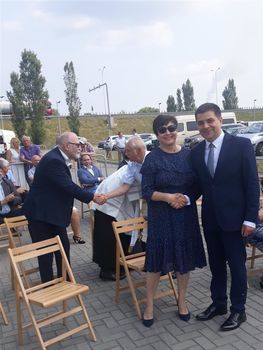 Starosta puławski Danuta Smaga oraz Paweł Maj