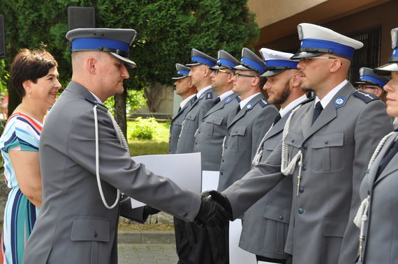 Gratulacje dla policjantów