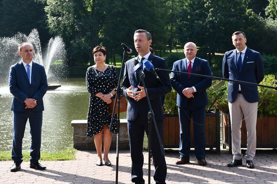 Konferencja prasowa - Ogłoszenie przetargu na budowę obwodnicy Nałęczowa