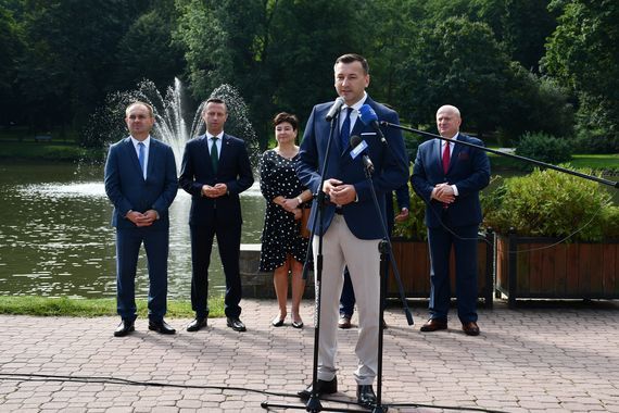 Konferencja prasowa - Ogłoszenie przetargu na budowę obwodnicy Nałęczowa