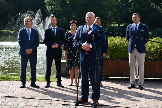 Konferencja prasowa - Ogłoszenie przetargu na budowę obwodnicy Nałęczowa