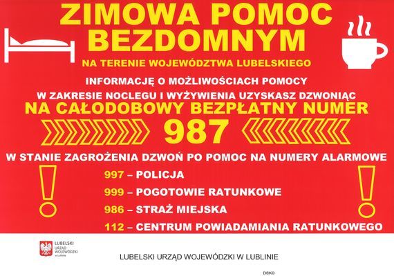 Zimowa pomoc bezdomnym