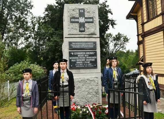 79. rocznica wysadzenia niemieckiego pociągu amunicyjnego w Gołębiu