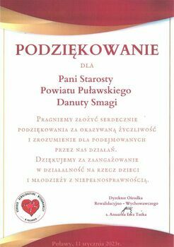 Podziękowanie