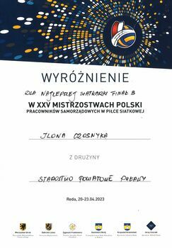 XXV Mistrzostwa Polski Pracowników Samorządowych w Piłce Siatkowej Reda 20-23.04.2023 r.