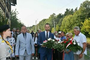 80. rocznica wysadzenia pociągu amunicyjnego w pobliżu stacji kolejowej w Gołębiu