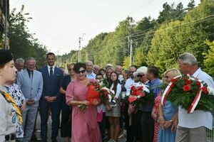 80. rocznica wysadzenia pociągu amunicyjnego w pobliżu stacji kolejowej w Gołębiu