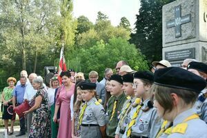 80. rocznica wysadzenia pociągu amunicyjnego w pobliżu stacji kolejowej w Gołębiu