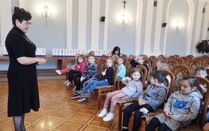 Przedszkolaki z Miejskiego Przedszkola nr 15 w Puławach z wizytą u starosty