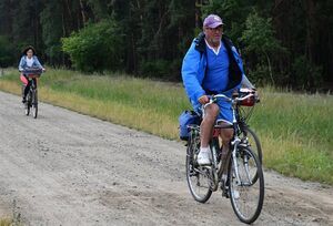 Kręcili kilometry dla Puław ze starostą puławskim