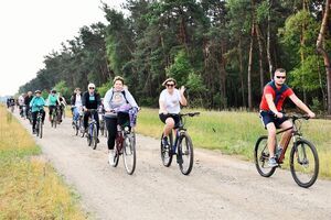 Kręcili kilometry dla Puław ze starostą puławskim