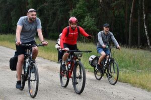 Kręcili kilometry dla Puław ze starostą puławskim