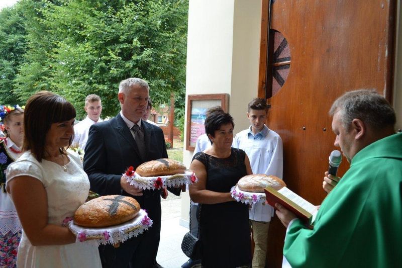 Biesiada dożynkowa w Bieganinie