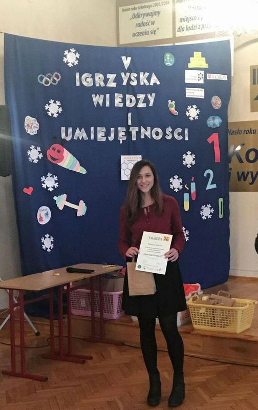 Uczennica Szkoły Podstawowej w Raszkowie finalistką konkursu z języka niemieckiego  w Poznaniu