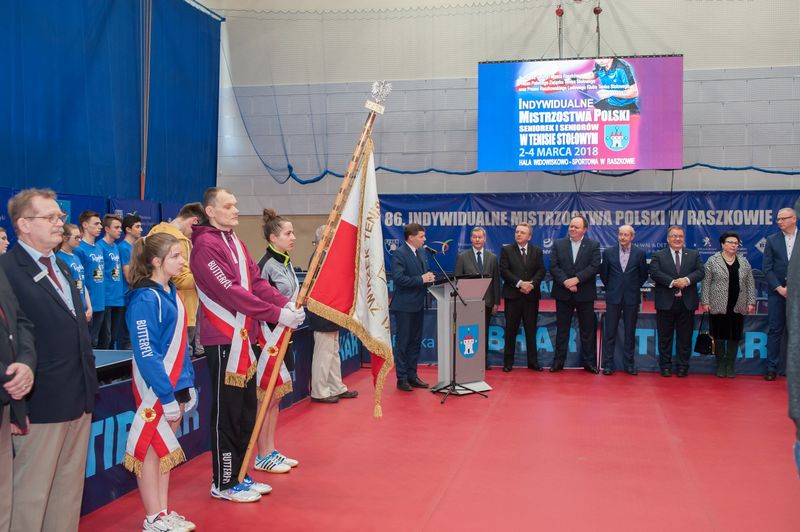 Indywidualne Mistrzostwa Polski Seniorek i Seniorów w Tenisie Stołowym Raszków 2018