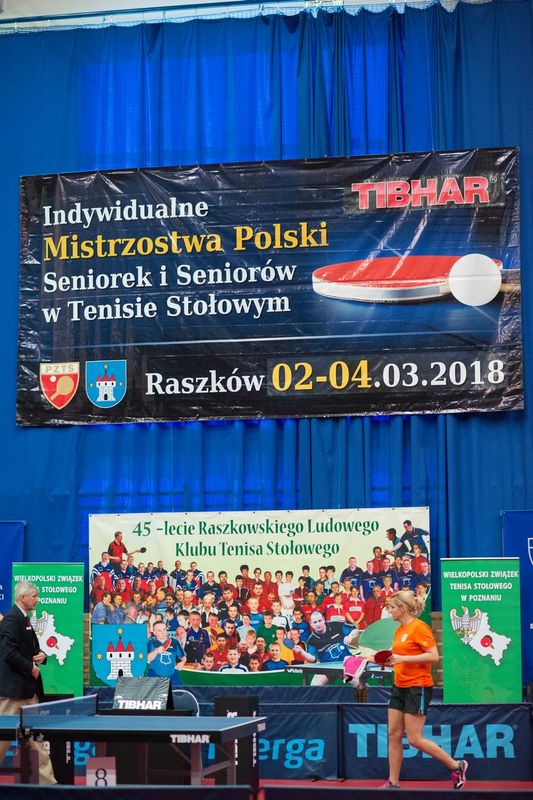 Indywidualne Mistrzostwa Polski Seniorek i Seniorów w Tenisie Stołowym Raszków 2018