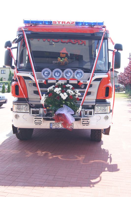 120-lecie OSP Raszków, poświęcenie i przekazanie nowego samochodu  ratowniczo-gaśniczego SCANIA i Miejsko-Gminne obchody "Dnia Strażaka"