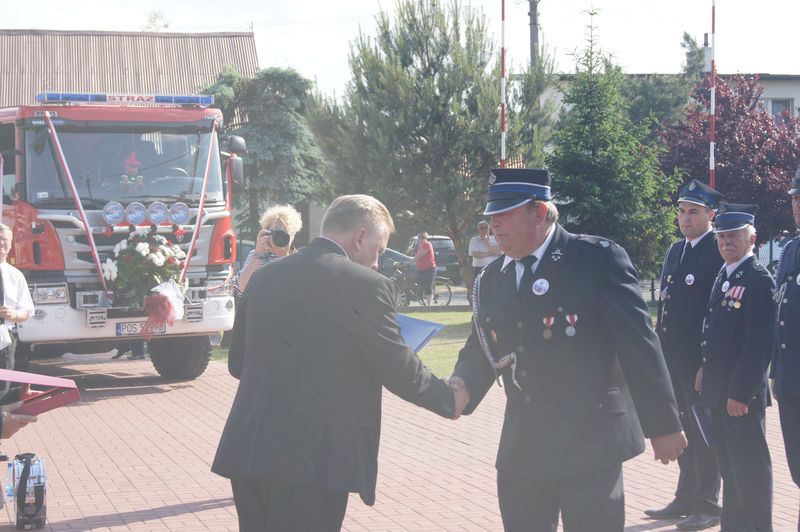 120-lecie OSP Raszków, poświęcenie i przekazanie nowego samochodu  ratowniczo-gaśniczego SCANIA i Miejsko-Gminne obchody "Dnia Strażaka"