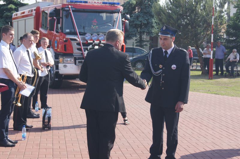 120-lecie OSP Raszków, poświęcenie i przekazanie nowego samochodu  ratowniczo-gaśniczego SCANIA i Miejsko-Gminne obchody "Dnia Strażaka"