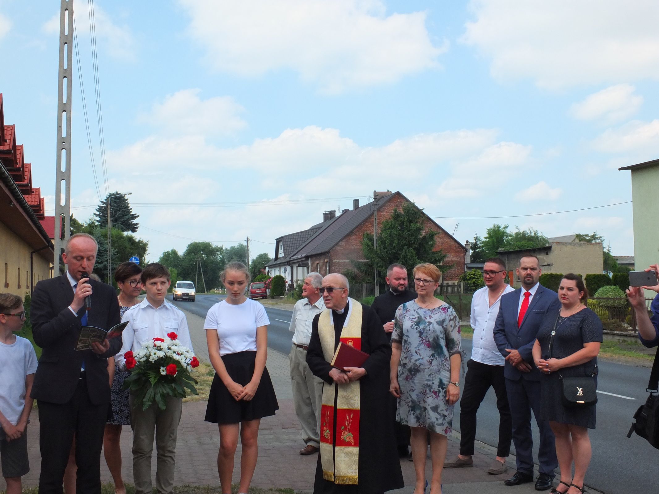 Odsłonięcie pomnika Schroedera w Radłowie