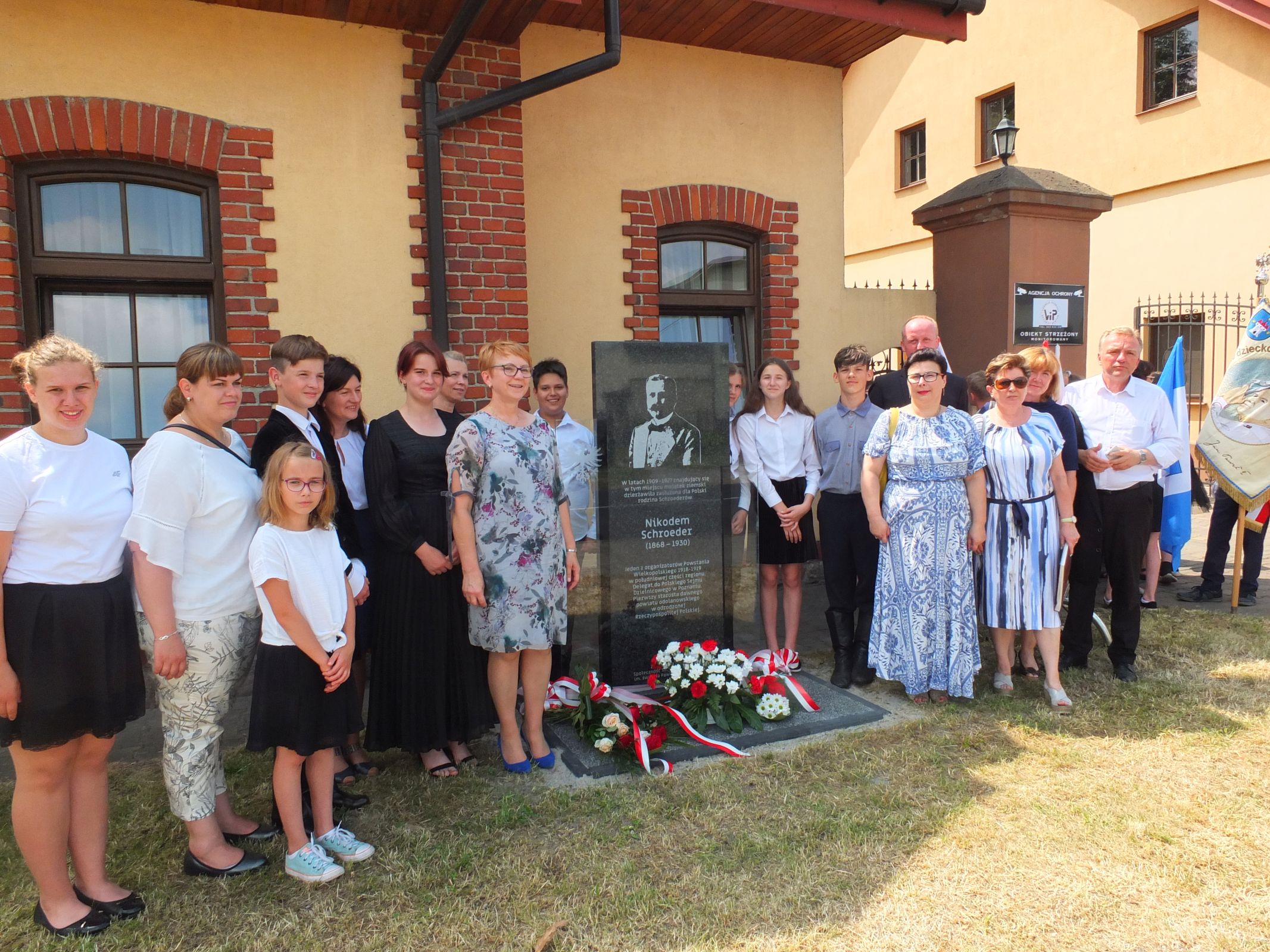 Odsłonięcie pomnika Schroedera w Radłowie