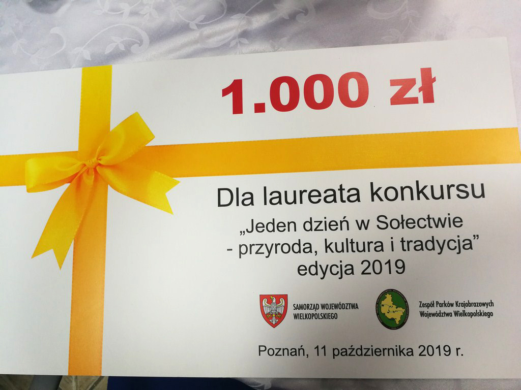 Konkurs "Jeden dzień w sołectwie" z wyróżnieniem