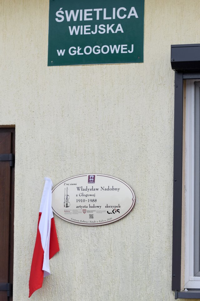 Tablica pamiątkowa Władysława Nodobnego z Głogowy