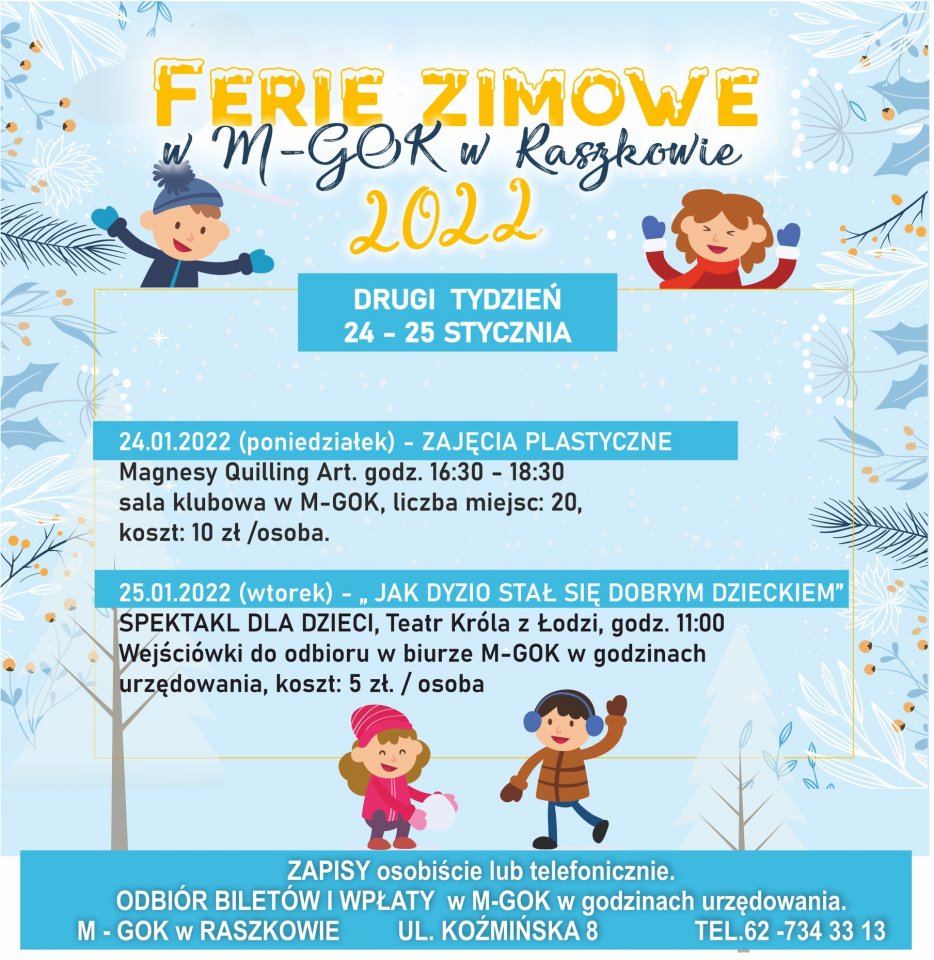 Ferie w raszkowskim MGOK-u