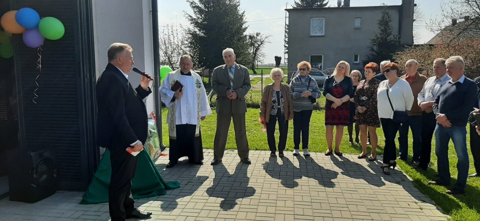 Poświęcenie sali w Bieganinie